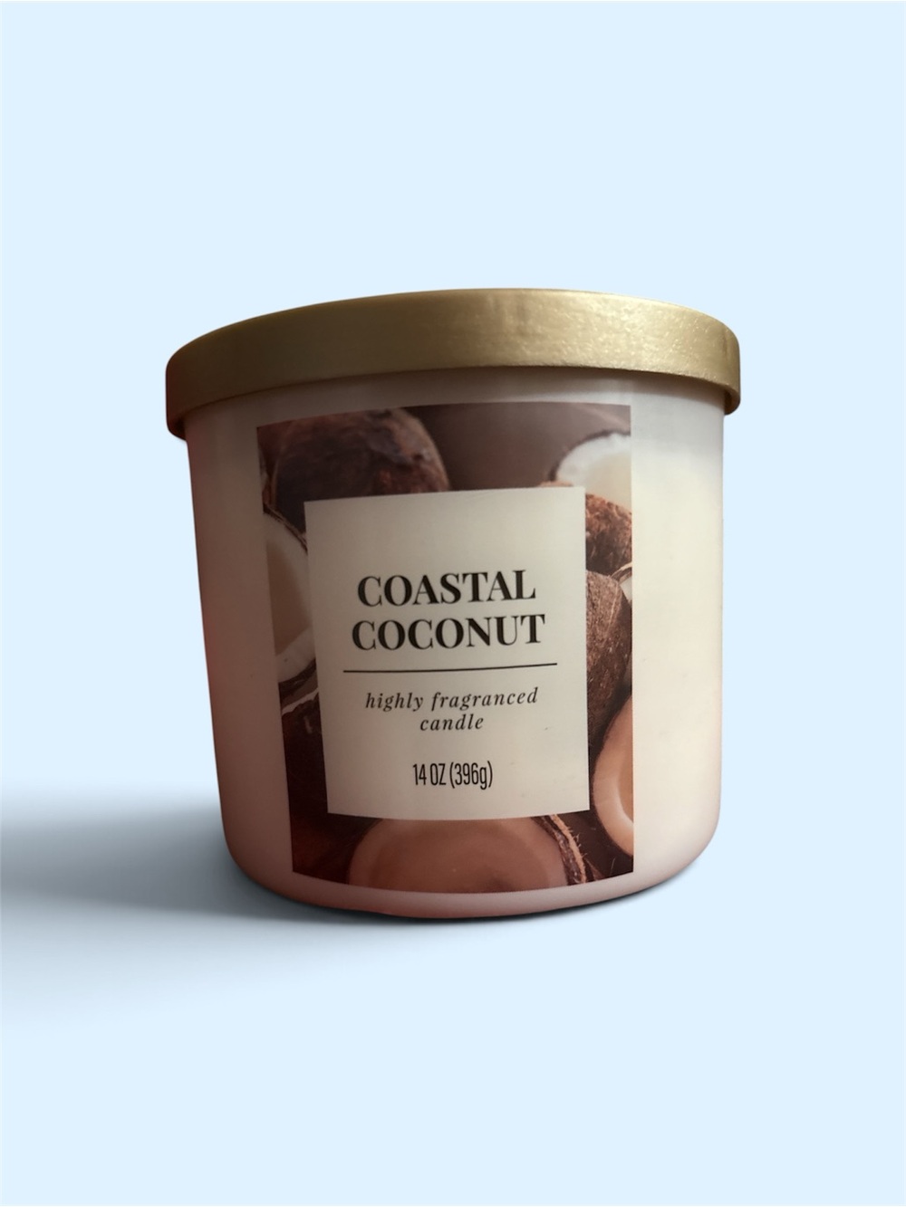 Coastal Coconut Highly Fragranced Candle - White - 3-WICK